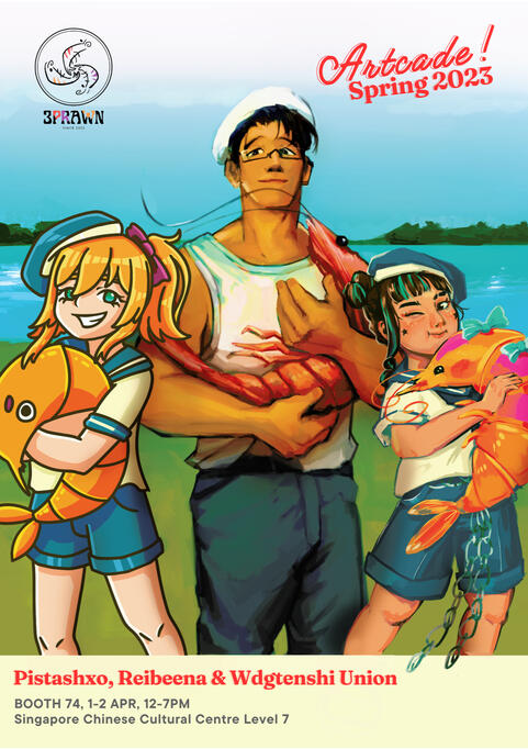 3PRAWN Artcade 2023 Promotional Poster