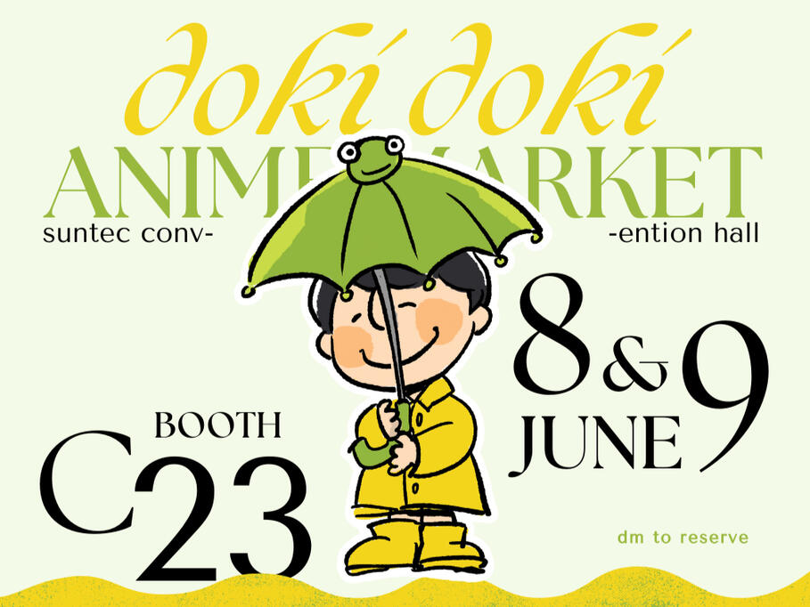 doki-doki anime market promotional poster